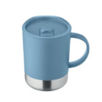 PP Becher 300ml Blau, Rückansicht