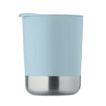 PP Becher 300ml Blau, Detailaufnahme des Materials