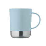 PP Becher 300ml Blau, geöffnet dargestellt