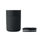 PP-Becher 330ml Schwarz, Seitenansicht