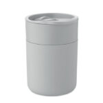 PP-Becher 330ml Grau als Werbeartikel mit Logodruck