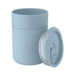 PP-Becher 330ml Blau, Rückansicht