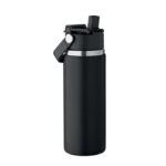 Isolierflasche 500 ml Schwarz als Werbeartikel mit Logodruck