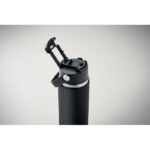 Isolierflasche 500 ml Schwarz, Detailaufnahme des Materials