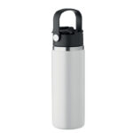 Isolierflasche 500 ml Weiß, Seitenansicht