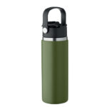 Isolierflasche 500 ml Gruen, Seitenansicht