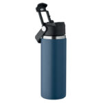 Isolierflasche 500 ml Blau, Rückansicht