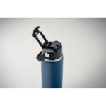 Isolierflasche 500 ml Blau, Detailaufnahme des Materials