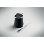 Yerba-Mate-Becher 240ml Schwarz, Detailaufnahme des Materials