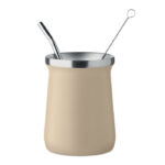 Yerba-Mate-Becher 240ml Braun als Werbeartikel mit Logodruck