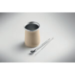 Yerba-Mate-Becher 240ml Braun, Detailaufnahme des Materials