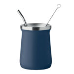 Yerba-Mate-Becher 240ml Blau als Werbeartikel mit Logodruck