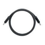 Magnetisches Kabel RPET Schwarz, Seitenansicht