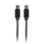 Magnetisches Kabel RPET Schwarz, Detailaufnahme des Materials