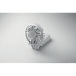 Klappbarer Ventilator Weiß, Detailaufnahme des Materials