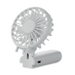 Klappbarer Ventilator Weiß, Seitenansicht
