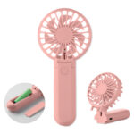 Klappbarer Ventilator Rosa als Werbeartikel mit Logodruck
