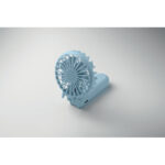 Klappbarer Ventilator Blau, Detailaufnahme des Materials