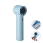 Mini-Handventilator Blau als Werbeartikel mit Logodruck