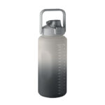 RPET-Trinkflasche 2000ml Schwarz als Werbeartikel mit Logodruck