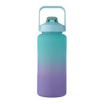 RPET-Trinkflasche 2000ml Blau, Detailaufnahme des Materials