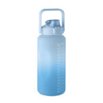 RPET-Trinkflasche 2000ml Blau als Werbeartikel mit Logodruck