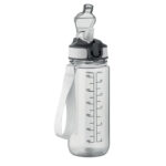 Sport-Trinkflasche 700ml Weiß, Rückansicht