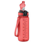 Sport-Trinkflasche 700ml Rot, Rückansicht