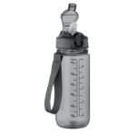Sport-Trinkflasche 700ml Grau, Rückansicht