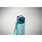 Sport-Trinkflasche 700ml Blau, geöffnet dargestellt