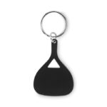 Schlüsselring aus Aluminium Schwarz, Rückansicht