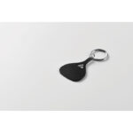 Schlüsselring aus Aluminium Schwarz, Detailaufnahme des Materials