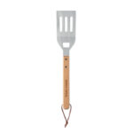 Grill-Spachtel mit Buchenholz mit markiertem Druckbereich für Ihr Logo