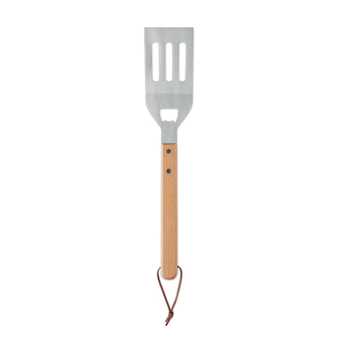Grill-Spachtel mit Buchenholz Grill-Spachtel mit Buchenholz als Werbeartikel mit Logodruck