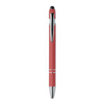 Druckkugelschreiber mit Stylus Rot, Rückansicht