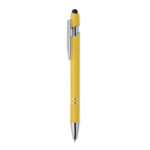 Druckkugelschreiber mit Stylus Gelb als Werbeartikel mit Logodruck