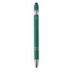 Druckkugelschreiber mit Stylus Gruen von oben
