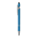 Druckkugelschreiber mit Stylus Blau als Werbeartikel mit Logodruck