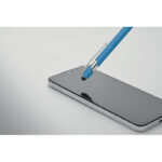 Druckkugelschreiber mit Stylus Blau, geöffnet dargestellt