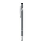 Druckkugelschreiber mit Stylus Grau als Werbeartikel mit Logodruck