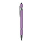 Druckkugelschreiber mit Stylus Lila als Werbeartikel mit Logodruck