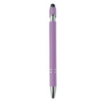 Druckkugelschreiber mit Stylus Lila von oben