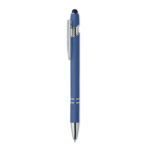 Druckkugelschreiber mit Stylus Blau als Werbeartikel mit Logodruck