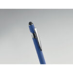 Druckkugelschreiber mit Stylus Blau im praktischen Einsatz