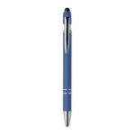 Druckkugelschreiber mit Stylus Blau, Rückansicht