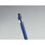 Druckkugelschreiber mit Stylus Blau, Detailaufnahme des Materials