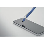 Druckkugelschreiber mit Stylus Blau, geöffnet dargestellt