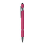 Druckkugelschreiber mit Stylus Rosa als Werbeartikel mit Logodruck