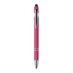 Druckkugelschreiber mit Stylus Rosa, Rückansicht