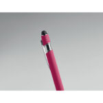 Druckkugelschreiber mit Stylus Rosa, Detailaufnahme des Materials